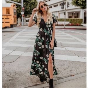 Vici Floral Wrap Maxi Dress